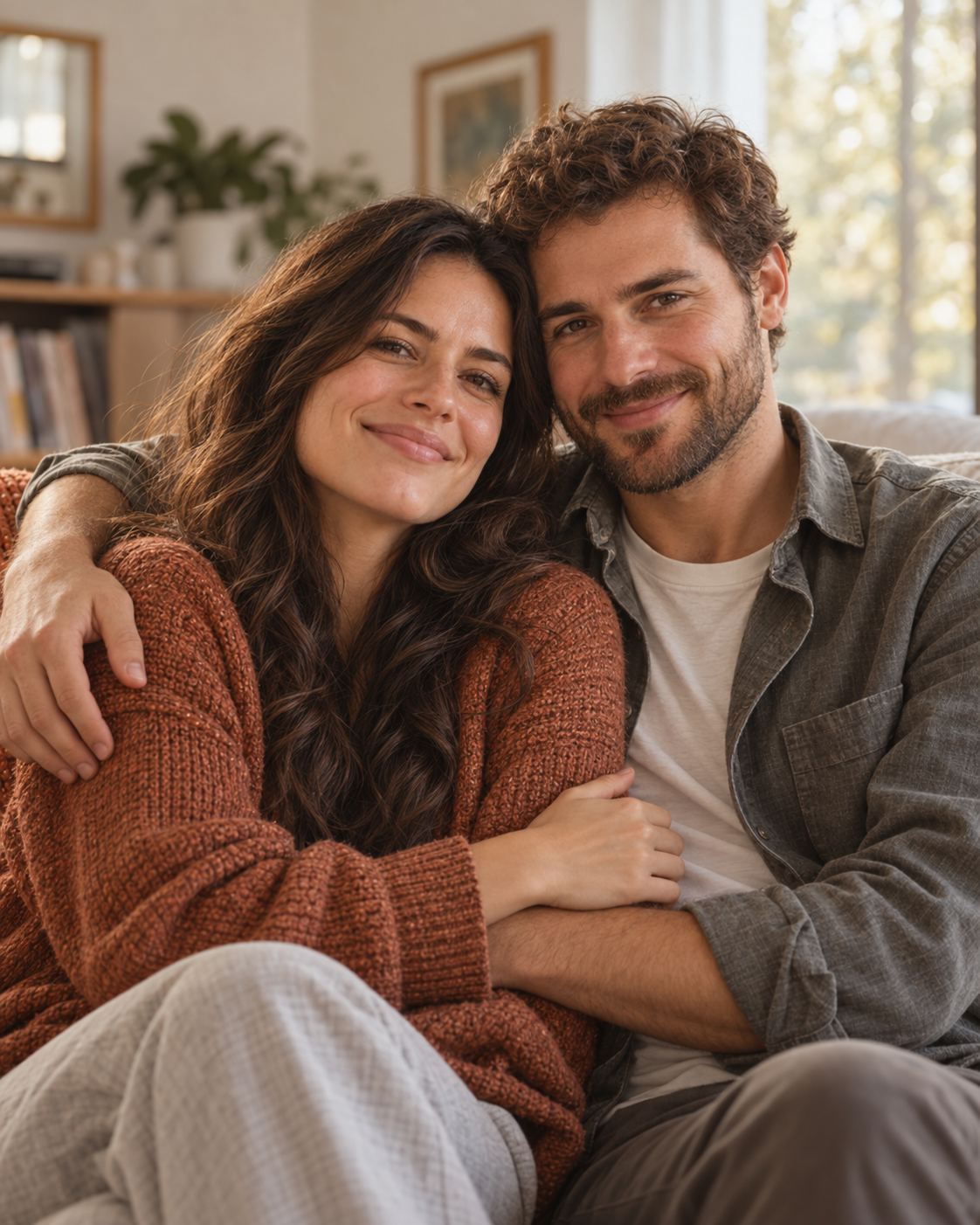 Illustrative couple photo used to create the character concept